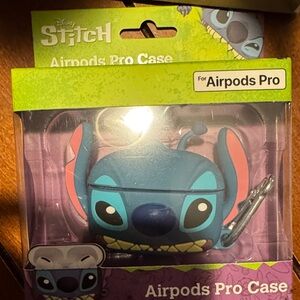 Disney Stitch Blue and Pink AirPods Pro Case